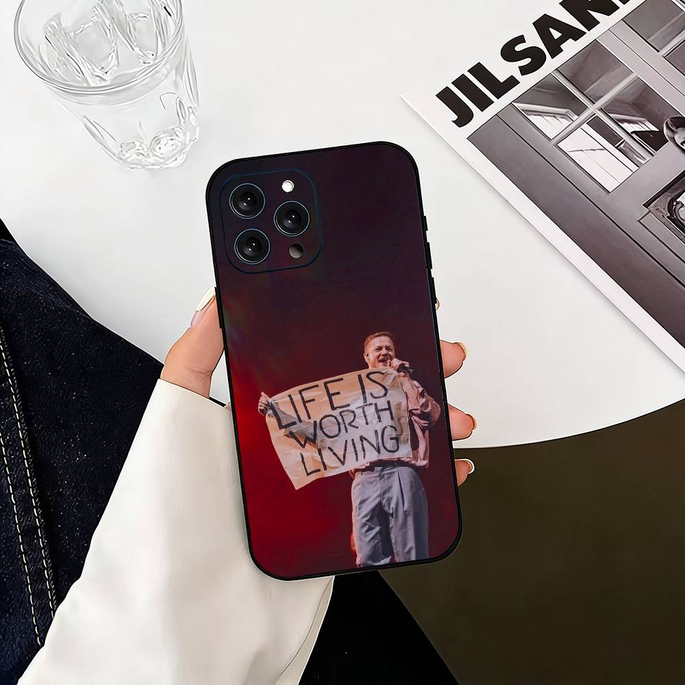 D-Dragons Dan Reynolds I-Imagine Handyhülle Für iPhone 17, 16,15,14,13,12,11 Plus,Pro Max, Andere Weiche Schwarze Hülle