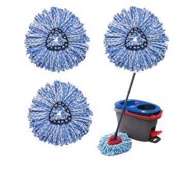 3 упаковки сменных насадок для швабры с отжимом для O-Cedar и Vileda, 2-резервуарная микрофибровая швабра с отжимом, аксессуары для системы с двумя резервуарами для чистки полов