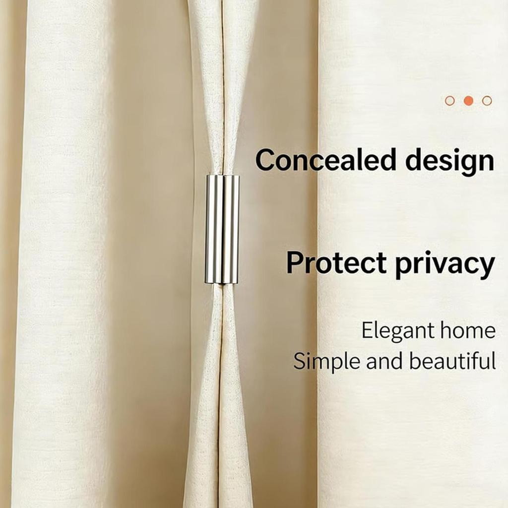 10 piezas Imanes para Cortinas clips Portátiles Desmontables Clips Magnéticos Hebilla Desmontable para Cortinas Para Interior Hogar Casa Sala de Estar