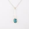 Blue Copper Turquoise Gemstone 925 Sterling Silver Jewelry Handmade Pendant1.79" PP-60-40