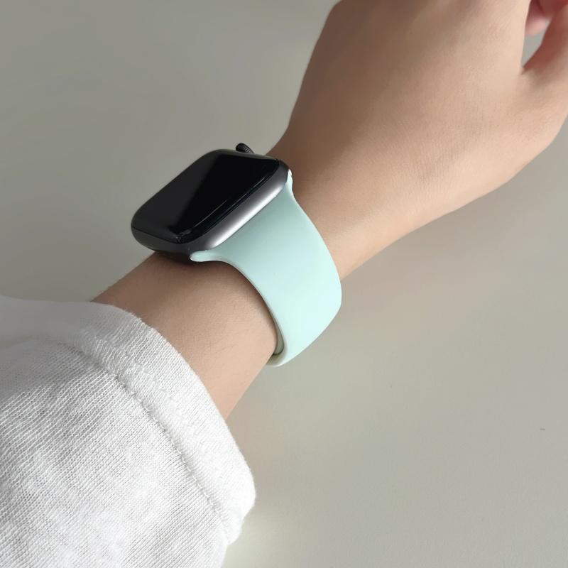Straps For Watch 10 46 Mm 49mm 44 Mm 45mm 40mm 42mm 41mm 38mm Sport Bracelet iWatch Series 9 8 7 SE Ultra 2 Silicone Band
