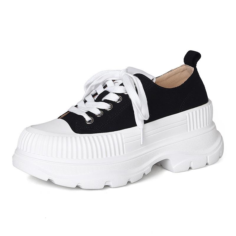 

Кожаные туфли Yuexinwang на плоской подошве для женщин Huizhou, виноградная мать, такие же туфли, весенние, новые, универсальные, повседневные, парусиновые туфли для женщин 35 чёрный