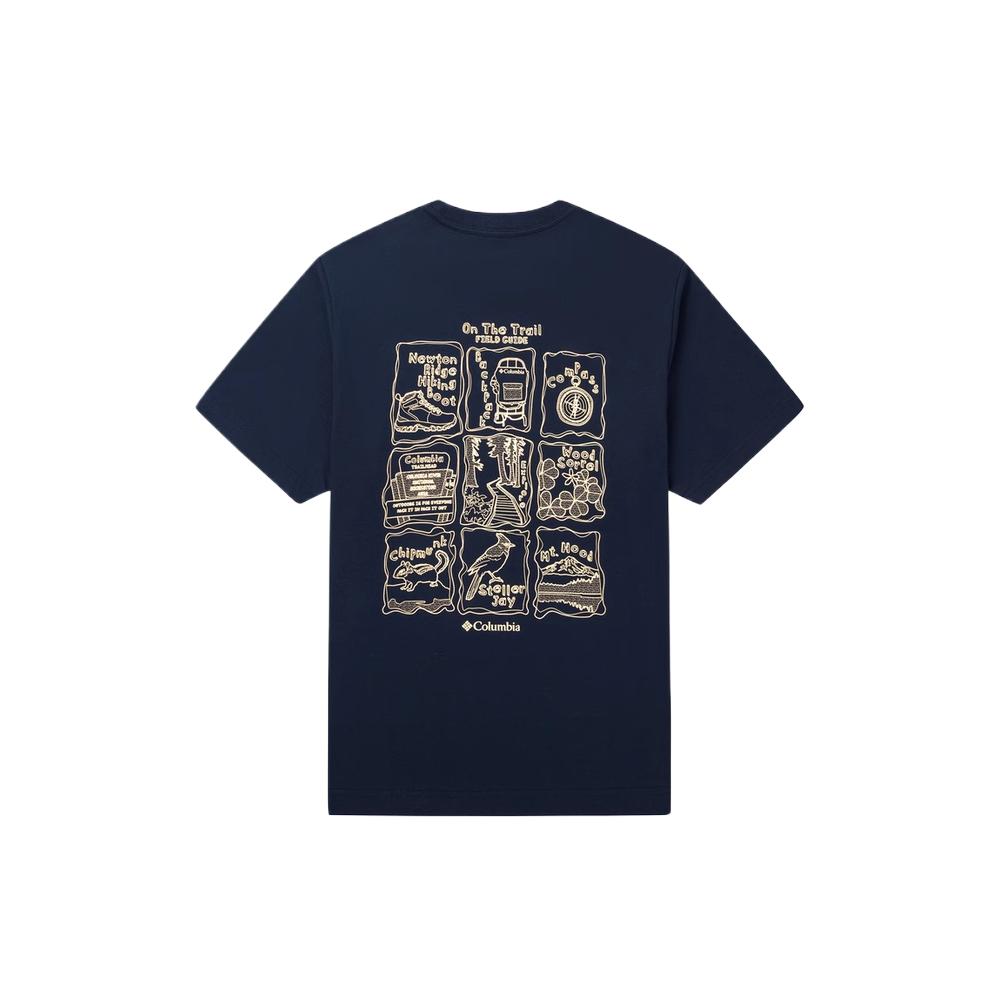 Columbia SS25 T Shirt Men's Navy Blue AE9108-464
