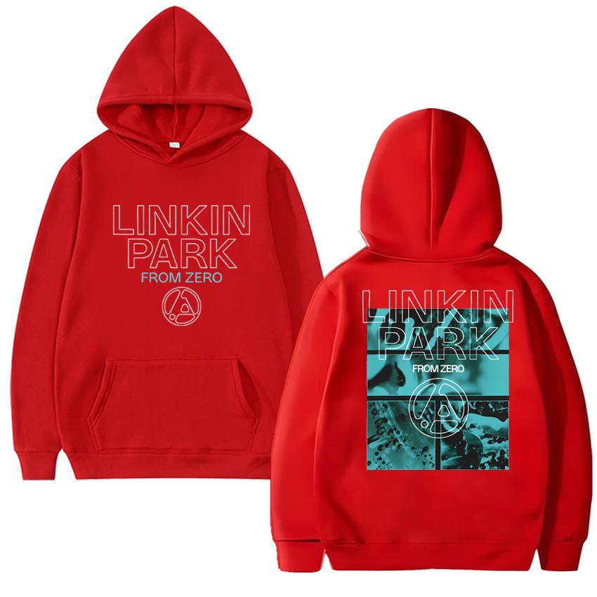 Linkin Park From Zero World Tour 2025 Print Hoodies Men Women Street Fashion Hip Hop Rock Sweatshirt Long Sleeves Fleece Hoodie
