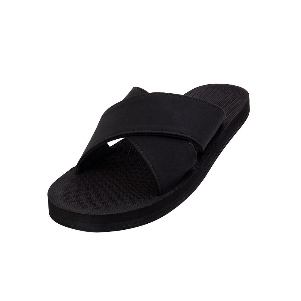 Indosol Essential Cross Slide Black Slipper Essential Cross Slide - Black (W4-5)