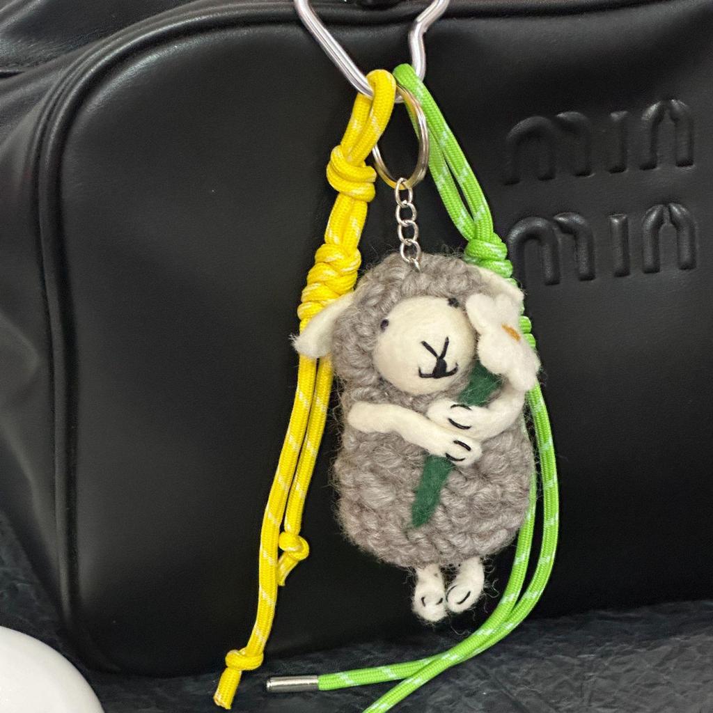 Handmade Wool Felt Pendant Bag Charm for Women