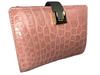 GUODI Genuine Crocodile Leather Bifold Wallet TK-10CW037 (Pink) Crocodile Alligator Leather Wallet, Unisex