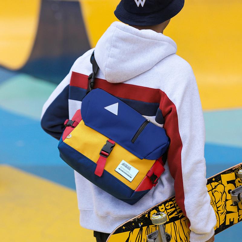 Classic Canvas Messenger Bag, Water Resistant Shoulder Bag Crossbody Bag 13 Inch Laptop Bag for Travel Work College Cycling nero