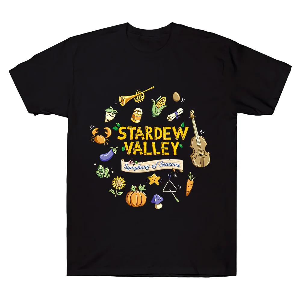 Symphony of Seasons Tour T-Shirt Stardew Valley T Shirt Gamer Lover Cotton Short Sleeve Tshirt Women Men Cotton Clothing