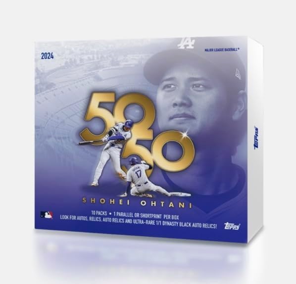2024 Topps 50/50: Shohei Ohtani 10-Pack Box