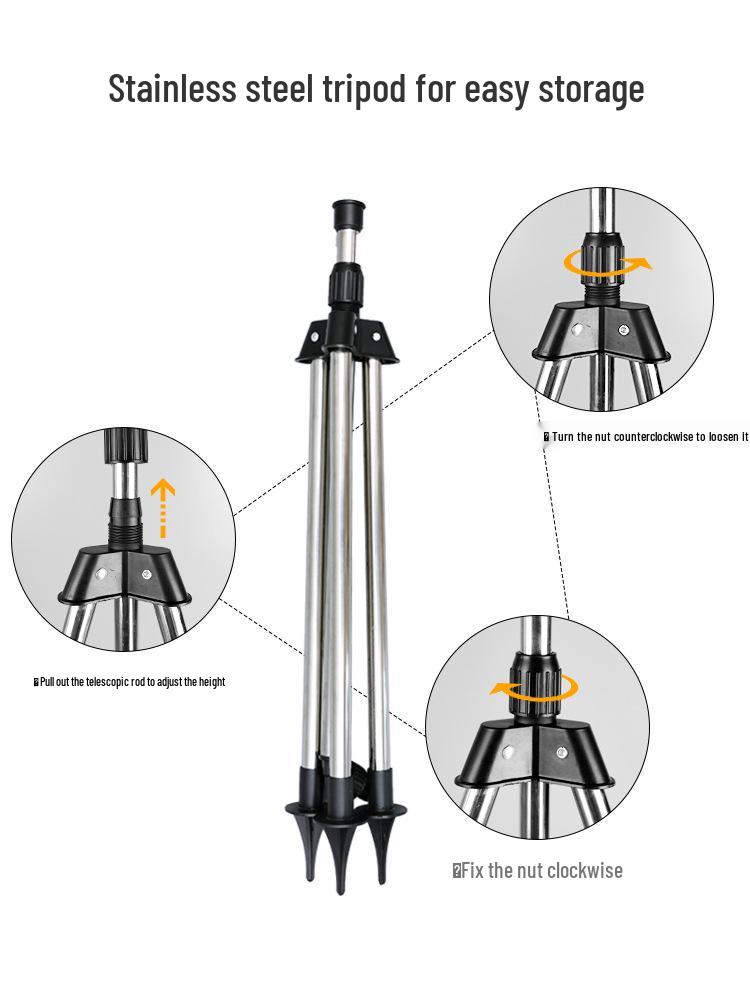 360° Automatischer Rotierender Stativ-Rasensprenger für Garten- und Rasenbewässerung