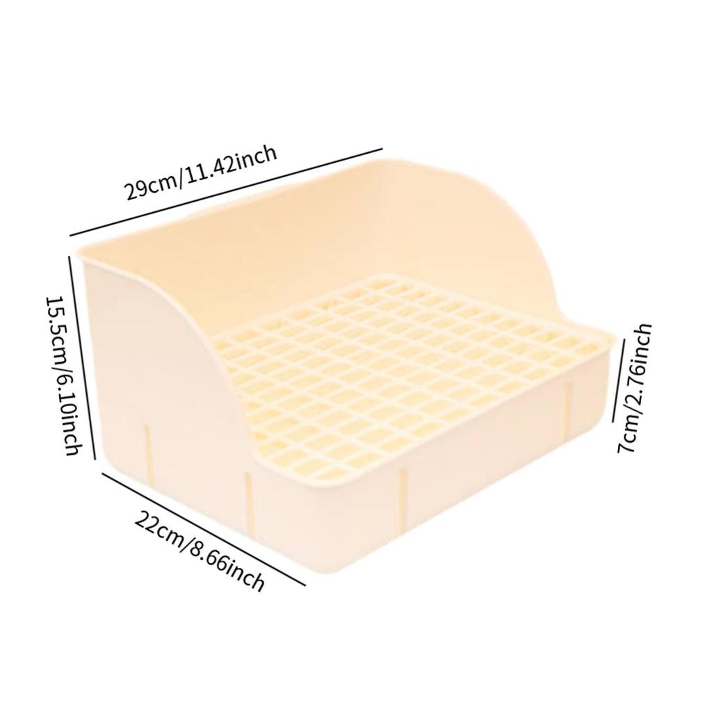 Rabbit Litter Tray Toilet Animal Potty Trainer Bunnies Corner Toilet Box for Ferret Hamster Dragon Cat Guinea Pig Dutch Supplies