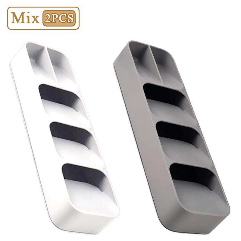 Multi-purpose Cutlery Storage Tray Cutlery Fork Spoon Compartmentalized Organizer Kitchen Drawer Categorized Storage Boxes