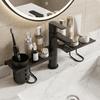 Hollow Out Bathroom Storage Rack Water Drainage Kitchen Sink Shelf Over Sink Shelf Washstand