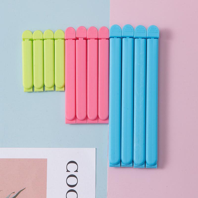 12-Piece Multifunctional Plastic Sealing Clip Set for Home Snacks - Large, Medium, Small Sizes