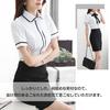 Shirt with Short Front Office XL [Bolan Verl] Ribbon, Women's, Sleeve, Blouse, Ribbon, Tie, Collar, Stylish, Opening, Summer, Office, Commuting, Wear,