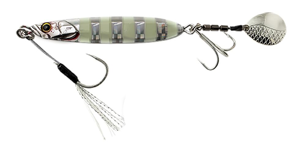 JACKALL Big Backer 30g Glow Stripe E-Blade