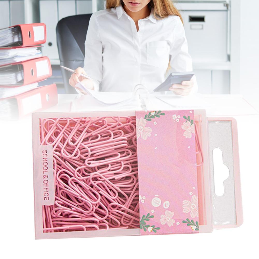 70 Pcs Pink/ Purple/ Green Paper Clips Vibrant Color Metal Paper Clips  Organizing Documents