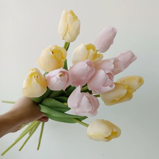 Kunstblume, pflegeleicht, wiederverwendbar, leicht, schön, realistisch, moderner Stil, künstliche Tulpe für Hochzeit