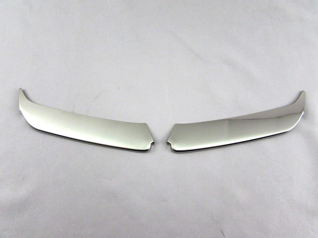 BRIGHTZ Finish Stainless Steel Fog Light Moulds for Honda Crown and 204 Ultra-Mirror (2-Piece) 200, 201, (Pre-facelift) [FRO-ETC-MID-020] (Part