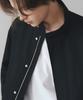 Rotember Herringbone Twill High-Neck Jacket [Black]