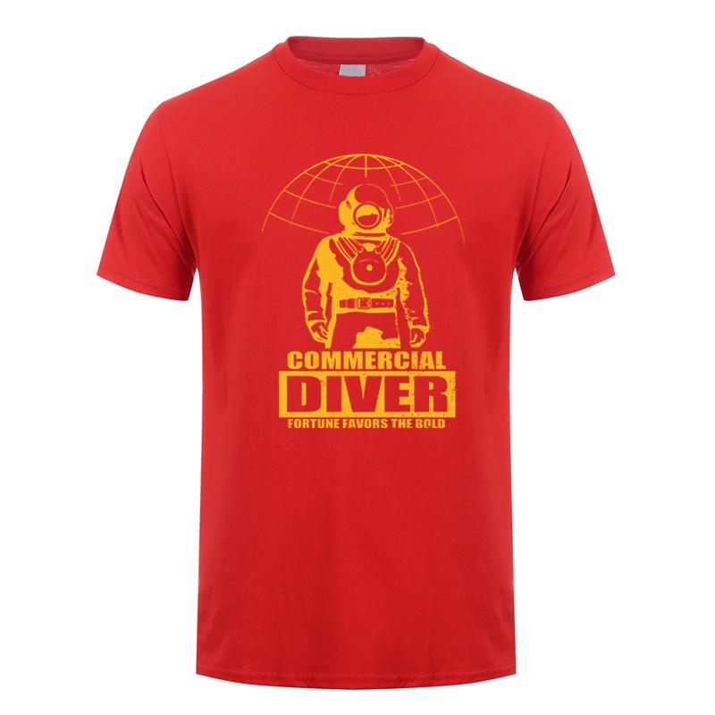 Commercial Diver T Shirts Unisex Graphic Dive Scuba Diving Streetwear Short Sleeve Tshirt Gifts Summer Tshirt Unisexs Dy203