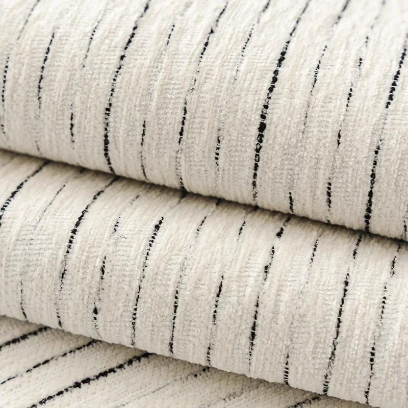 Chenille Black and White Textured Sofa Mat Four Seasons High End L-shaped Sofa Cover Anti Slip Sofa Backrest Towel Pillowcas