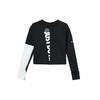 Felpa Maglia Manica Lunga Girocollo Sportiva Casual Therma Icon Clash Donna Felpa Nera CJ8065-010