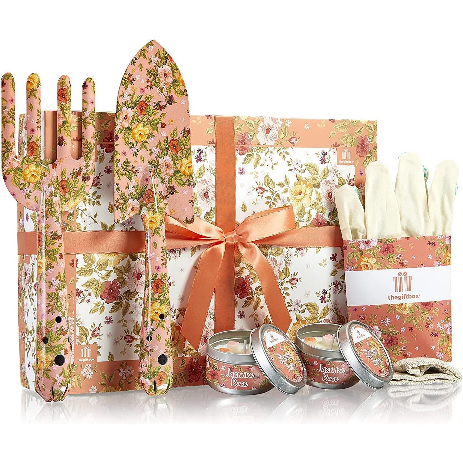 Garden tools, printed aromatherapy garden set, gardening tool set, gift set, gift giving pink flowers can be customized