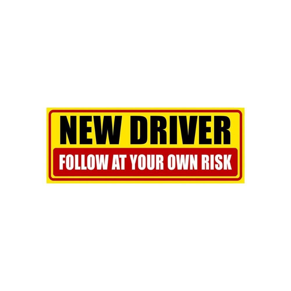 Waterproof PVC Student Driver Magnet Reusable Vehicle Safety Warning For Teen Drivers