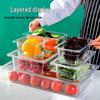 Commercial Rectangular Acrylic Serving Tray with Flat Lid (53x32.5x10cm)