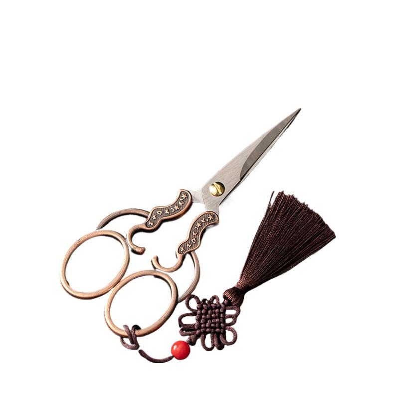 

Чайный пакетик мешочек цветок сливы маленькие ножницы маленький пакет с пузырьками пузырьковый мини чайная церемония чайные ножницы скальный чай Те Гуаньинь 12.8X6CM