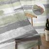 Geometrische Linienmalerei Salbeigrün Transparente Vorhänge zur Wohnzimmerdekoration Fenstervorhänge Küche Tüll Voile Organza Vorhänge