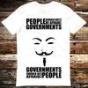 V For Vendetta Anonymous Mask Government T Shirt Meme Gift Top Tee Unisex Gamer Movie Music 6380 T-shirt