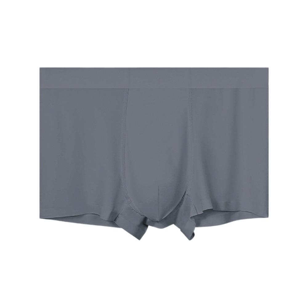 Solid Color Ice Silk Boxers Underpants Underwear for Men Fashion Men Boxer Briefs  Male