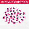 50/100pcs/bag with Eyelashes Dolls Activity Eyes 3D Wiggling Moving Eyes
