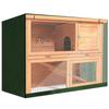 Transparent Front Curtain Rabbit Hutch Cover Easy Observation for Pets
