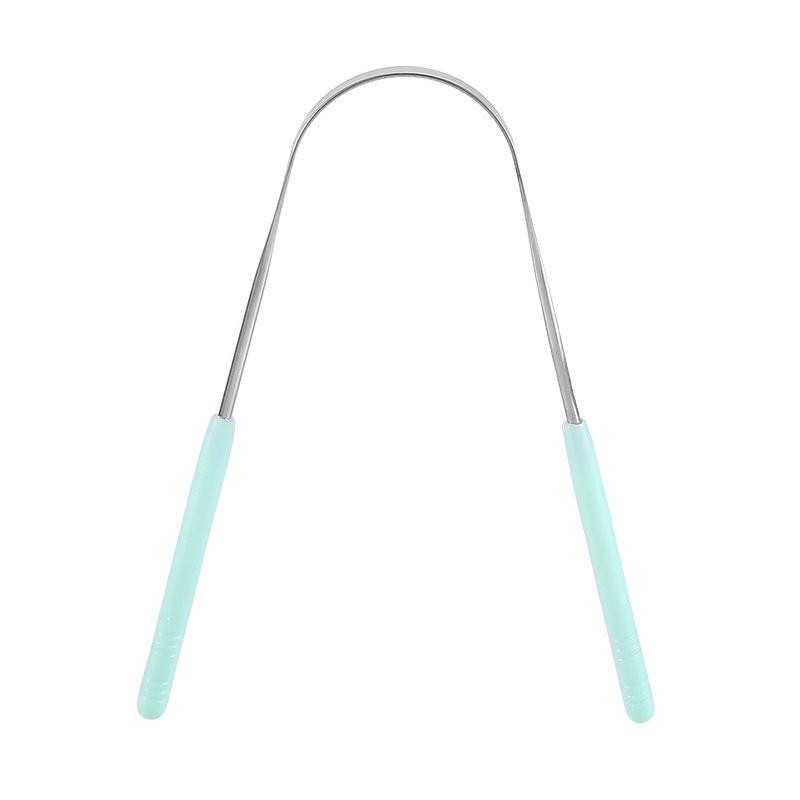 Stainless Steel Tongue Cleaner Scraper Oral Care Bad Breath Sweeper Health Tool