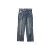 Straight Jeans Plus Size Wide Legs Pants Spring Autumn Men's Loose Casual Drape Trousers