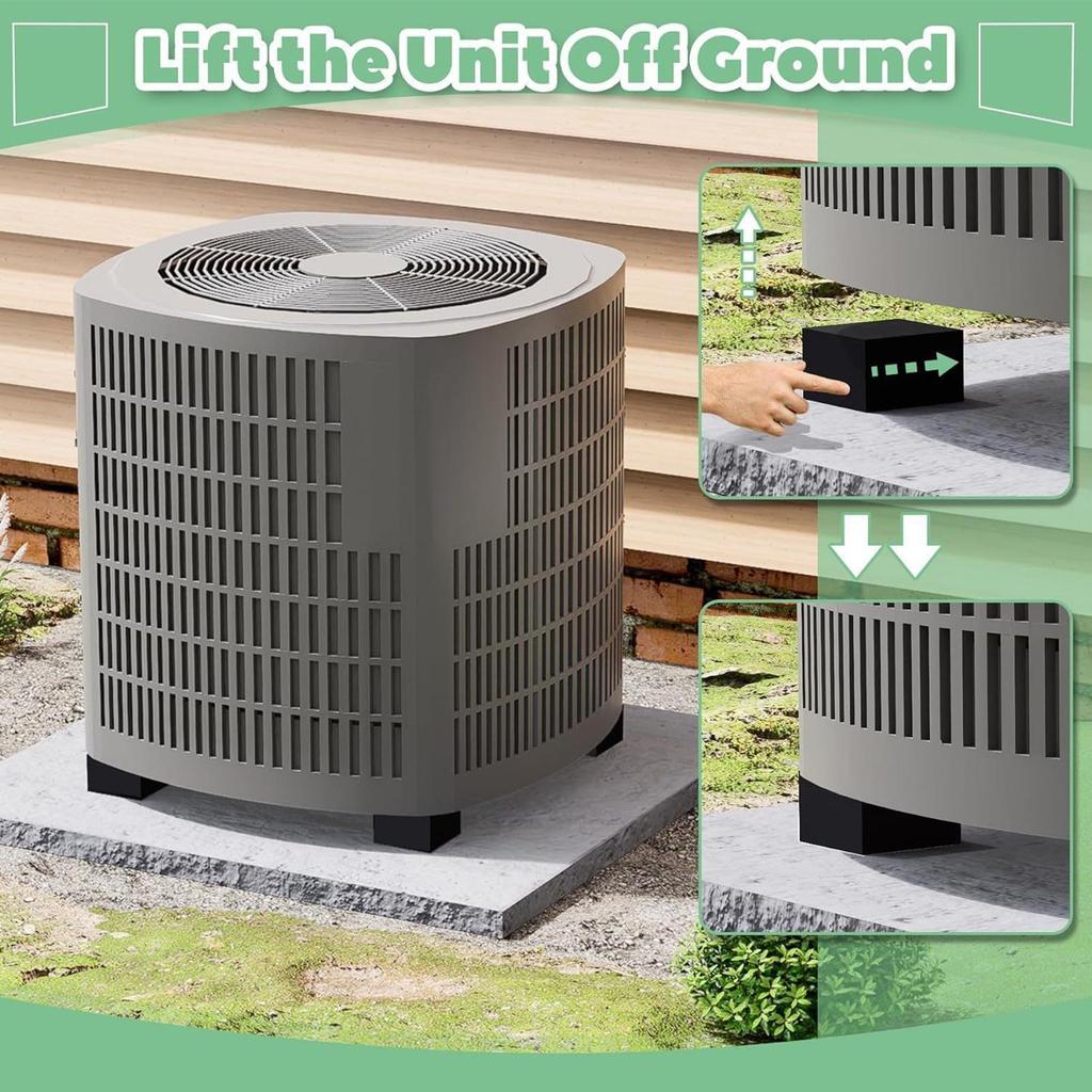 Anti Vibration Pads Rubber Vibration Isolator Pad 4 Pieces Shockproof Non-slip Absorber for Sewing Machine Floor Condenser Dryer