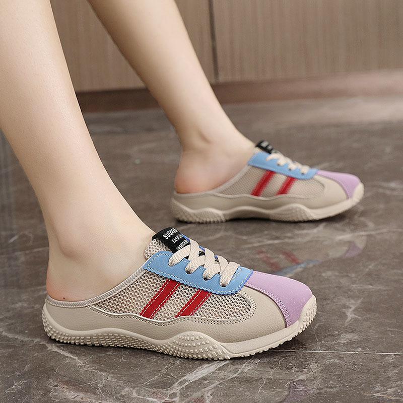 Baotou slippers spring and summer mesh breathable casual shoes wear-resistant breathable shoes student casual shoes