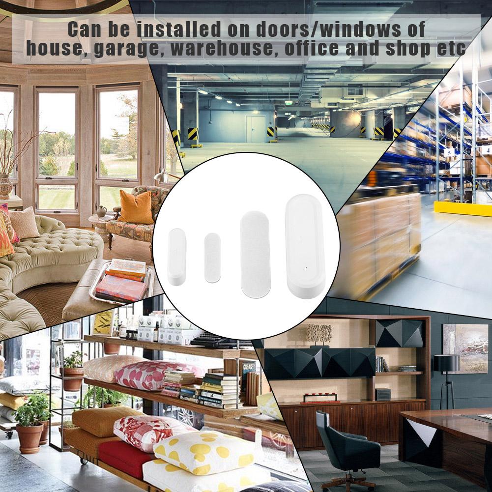 433MHz Door Magnetic Contact Wireless Sensor Detector Switch for Home Garage Alarm Security