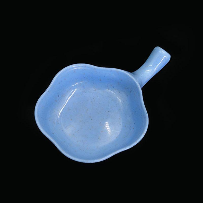 Piatto Condimento Cucina Domestica Paglia di Grano Foglie Plastica Rotondo Piatto Sottaceti Stoviglie Piatto Sottaceti Snack
