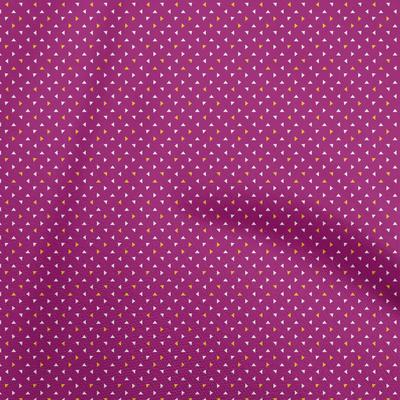 Cotton Flex Dark Magenta Stoff Geometrischer Quilting-Bedarf Druck Nähstoff Meterware 40 Zoll