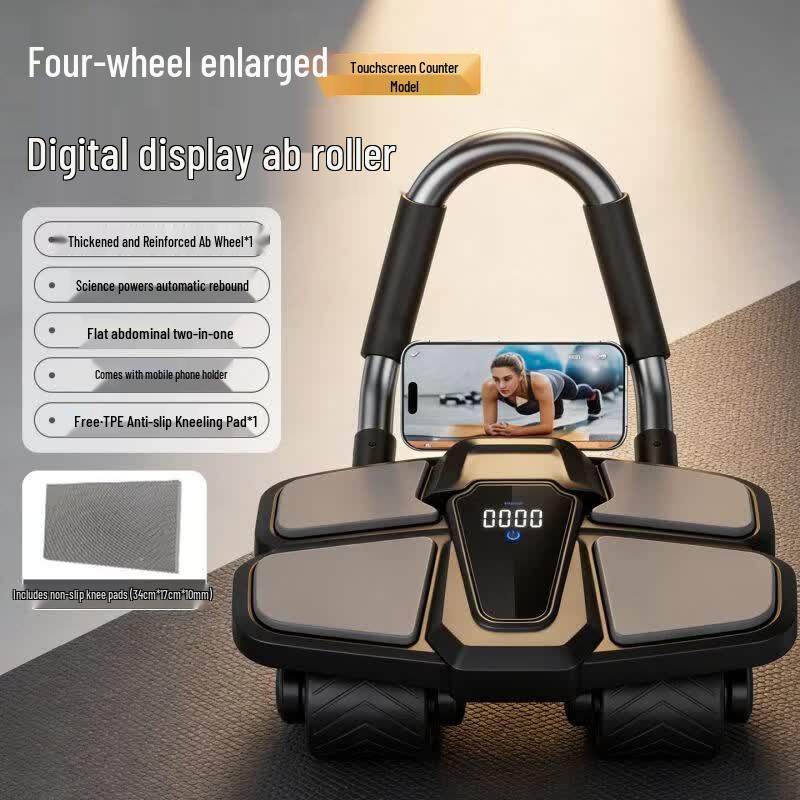 2026 Smart Automatic Rebound 4-Wheel Ab Roller