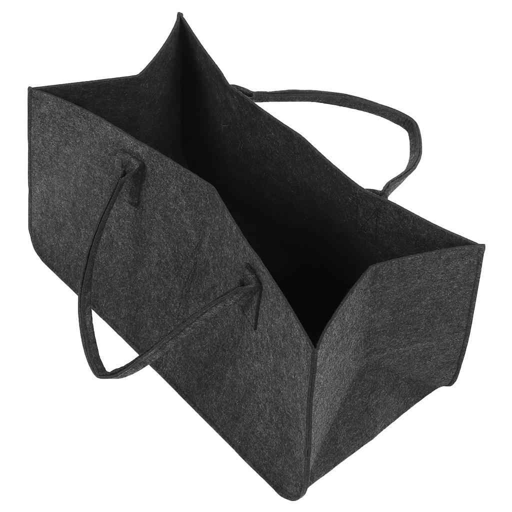 Felt Storage Baskets Foldable Hand Made Rectangular Storage Bag for Car Travel Shopping Clothing Organization
