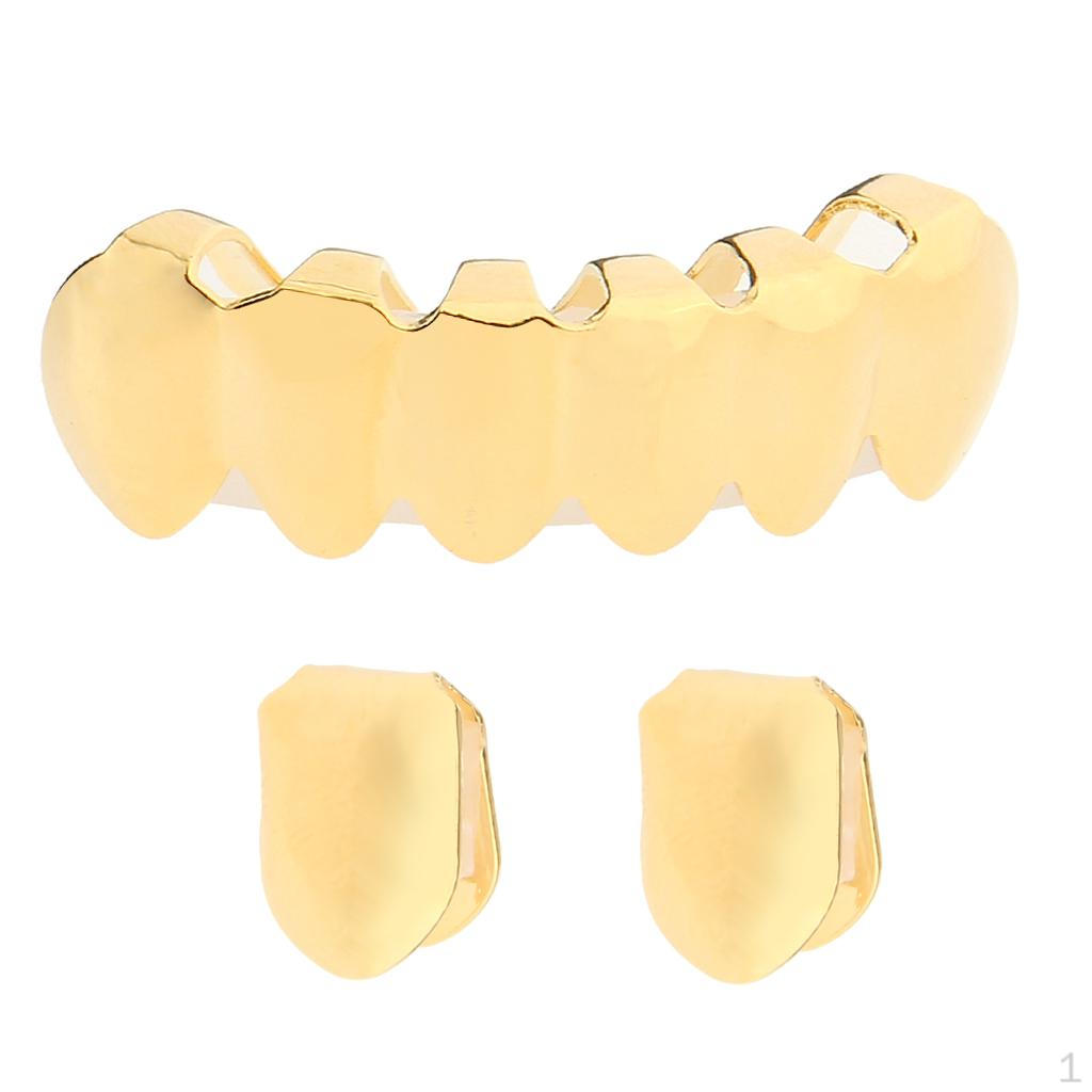 Набор из 8 ртов, 2 верхних и 6 нижних Gold