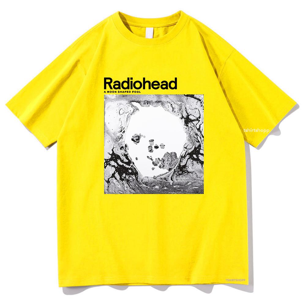 

A Moon Shaped Pool T Shirt Radiohead Men/women Harajuku Vintage Graphic 100% Cotton T Shirt Classic Unisex High Quality T Shirts 4XL
