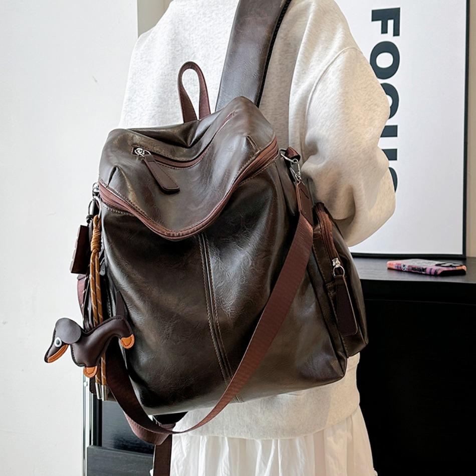High Quality Soft Leather 3 in 1 Backpacks for Women 2026 Fashi Luxury Ladies Shoulder Bag Large Capacity School Bags Backpack