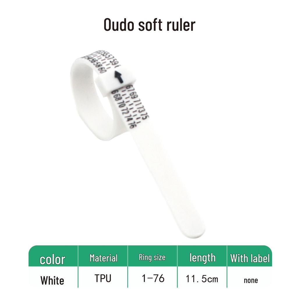 Miernik rozmiaru pierścionka USUK: Pierścień Mierzący Linijka i Taśma dla Rozmiarów US/UK